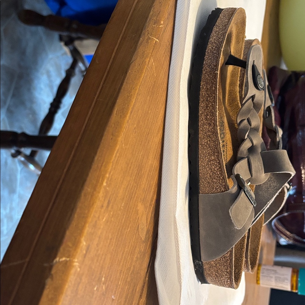 Birkenstock Beige Braided Sandals - Picture 5 of 10